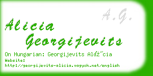 alicia georgijevits business card